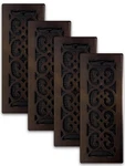 4-PACK SPH412-RB Scroll Design Floor Register, 4X12 Inches, Rubbed Bronze Finish. Fixed Price $49.99.