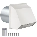 8 Inch Hooded Wall Vent With Screen And Damper, Exhaust Cover Cap F.... Fixed Price $96.33.