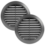 Vent Systems Pack 2-4 Inch Graphite Soffit Cover Round Air Louver. Fixed Price $23.99.