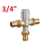 Resideo Braukmann 3/4 Union Propress Thermostatic Mixing Valve AM101-UP-1LF. Fixed Price $140.25.