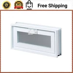 15-1/2 In. X 7-3/4 3-1/8 Hopper Vent For Glass Block Windows. Fixed Price $37.99.