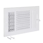 10 In. X 6 3-WAY Air Deflection Steel Wall/ceiling Register , White Ez-flo. Fixed Price $10.91.
