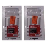 2-PACK 12" 6" 3-WAY Steel Wall / Ceiling Registers, White, Nip, E103M12X06. Fixed Price $32.15.