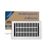 Empire Register Co, Ceiling & Wall Vent Cover - 6X10 Inch, Modern Contemporar.... Fixed Price $57.59.