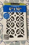 Decor Grates FSH610-WH Scroll Floor Register 6INCH By White Open Chipped. Fixed Price $8.99.