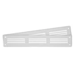 Repa Market 2-PACK 12X2 Air Vent Cover White Galvanized Steel Louvered Grill. Fixed Price $47.67.