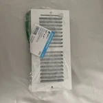 White Air Vent Register, 4X10 Cover With Damper For Wall Ceiling. Fixed Price $15.69.