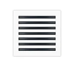 14X14 Modern Ac Vent Cover - Decorative White Air Standard Linear Slot Di. Fixed Price $109.99.