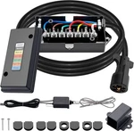 Cheemuii 7 Way Trailer Cord And Gang Junction Box Kit With 12V 8 Ft. Fixed Price $41.24.