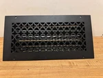 Steelcrest Victorian 14 In. X 6 Black Powder Coat Wall Ceiling Vent. Fixed Price $36.00.