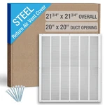 Hoovate 20X20 Inch Return Air Vent Cover Louvered Steel Hvac Grille Wall Ceiling. Fixed Price $68.27.