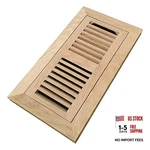 Homewell Wood Floor Register, Flush Mount Vent 4X10 Inch With Damper White Oak. Fixed Price $31.65.