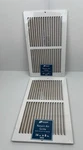 Lot Of 2 New White Accord Steel Return Air Grille, 14" X 8" 65104. Fixed Price $24.90.