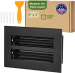 Modern Ac Vent Cover 8X4 Duct Opening Green Aluminum Linear Slot Diffuser. Fixed Price $44.00.