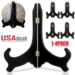 4PCS Easel Plate Holder Wooden Display Stand Bowl Dish Rack Book Pedestal Decor. Fixed Price $12.28.