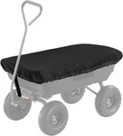 Collapsible Wagon Cover For Gorilla Carts Poly Garden Dump Cart, Black. Fixed Price $36.23.