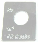 Gg Switch Plate For Peterbilt Cb Radio On/off Stainless Steel #68467. Fixed Price $12.48.