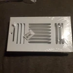 Tru Aire 103MT 8" 4" White Wall/ceiling Register Steel Vent New. Fixed Price $11.96.
