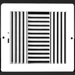 Hvac Premium 14W X 8H Never Rust Plastic 3-WAY Air Supply Register Vent. Fixed Price $64.12.