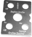 Switch Plate For Peterbilt Engine Brake & Cruise W/light Stainless GG#68456. Fixed Price $14.07.