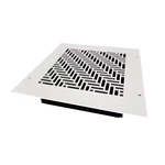 Herringbone 8 X In., White/powder Coat, Wall Or Ceiling Supply Vent, With. Fixed Price $98.61.