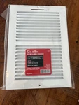 Everbilt 12X08IN 2-WAY Steel Wall/ceiling Register White. Fixed Price $18.99.