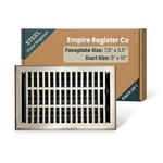 Empire Register Co, Vent Cover - 6X10 Inch, Modern Contemporary Design, Brush.... Fixed Price $49.79.