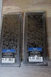 Lot Of Imperial Metal Floor Registers Black Iron WONDERLAND-4"X12"-NIP. Fixed Price $22.00.
