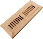 Homewell Red Oak Wood Floor Register Vent Cover, Flush Mount With Damper, 2. Fixed Price $30.75.