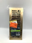 Hampton Bay Interwoven 4 In. X 12 Steel Floor Register Brushed Gold. Fixed Price $13.86.