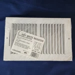 Selkirk Adjustable Sidewall Ceiling Register 10" X 6 White Made Usa. Fixed Price $21.12.