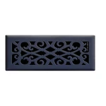 Hampton Bay Elegant Scroll 4 In. X 12 Steel Floor Register Matte Black. Fixed Price $24.99.