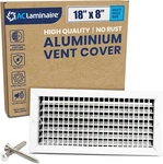Aclaminaire 18X8 Duct Opening Adjustable Aluminum Hvac Register Vent Cover Grill. Fixed Price $52.99.