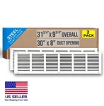 Fits 30X8 Duct Opening, Steel Return Air Grille, Vent Cover Handua 2 Pack. Fixed Price $59.99.