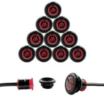 10 Pack - Red Tecniq Usa Made 3/4" Led Clearance Bullet Grommet Lights (P2RATED). Fixed Price $25.95.