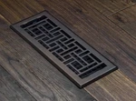 Decor Grates AJH412-RB Oriental Floor Register 4X12 Inches Rubbed Bronze Finish. Fixed Price $15.00.