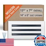 Fa-star Clean Modern Ac Vent Cover 14 X 6 (duct Opening Cutout) Decorative Whi. Fixed Price $111.47.