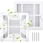 Vihose 2 Pcs 10 X Inch 4 Way Air Vent Cover For Home Ceiling Wall Ceili.... Fixed Price $55.85.