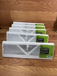 Lot Of Everbilt Baseboard Register Diffuser 15" White 3 Way Air Deflection. Fixed Price $100.00.