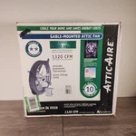 Air Inc 53319 Wcgb Gable Mount Power Attic Ventilator Fan 1320CFM 1900SQ Ft. Fixed Price $118.99.
