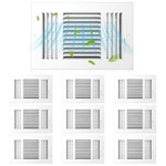 Zonon 10 Pcs Air Ceiling Vent Covers 3 Way Sidewall 6 X Inch, White. Fixed Price $111.33.
