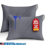 Waterproof Pillow Encasement Zippered Cover Bed Bug Dust Mite Machine Wash. Fixed Price $9.49.