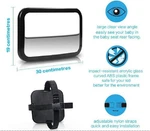 Shynerk Baby Rear Facing Car Seat Mirror SH-M-02 Black. Fixed Price $19.46.