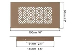 12X3 Brown Aluminum Louvered Air Vent Cover Grill W/screws. Fixed Price $14.99.