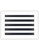 14X10 Modern Ac Vent Cover - Decorative White Air Standard Linear Slot Di. Fixed Price $52.00.