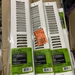 Everbilt 2" X 14" Floor Toe Space Grille White Paintable Surface Lot Of. Fixed Price $44.00.