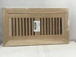 Homewell Wood (oak, Maple, Hickory) Floor Register, Flush Mount Vent, Unfinished. Fixed Price $24.99.