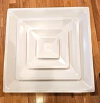 Krueger 1400 Series 24X24 Diffuser White Cone 8INCH Round Vent Opening. Fixed Price $17.99.