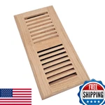 Homewell Red Oak Wood Floor Register, 4X10" Drop-in Vent W/ Damper, Unfinished. Fixed Price $32.21.