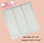 Air Return Vent Cover Grille 16" X Duct Size White Steel Wall Ceiling New. Fixed Price $29.29.